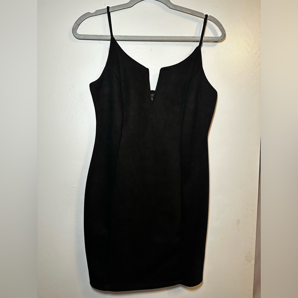 Black mini dress
